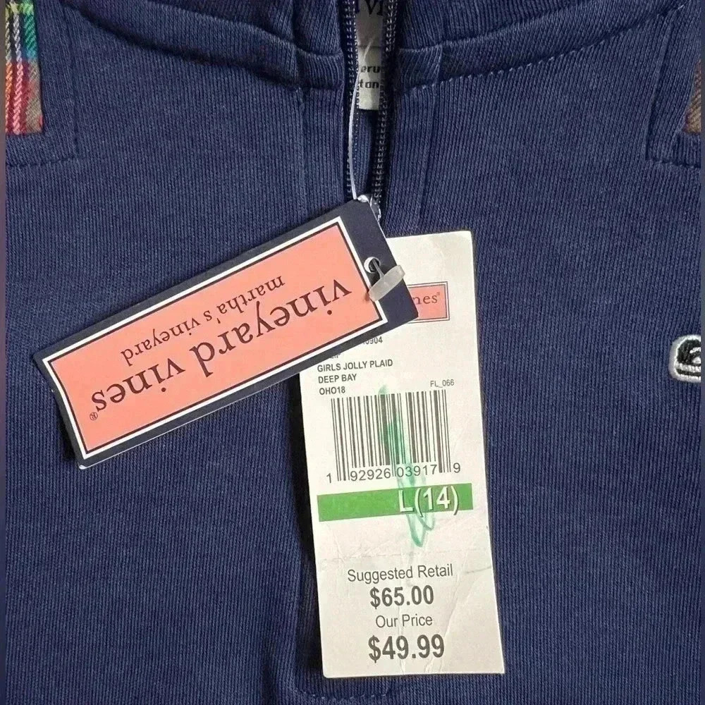Big Kids Size Large (14) Vineyard Vines Pullover NWT - Picture 5 of 5